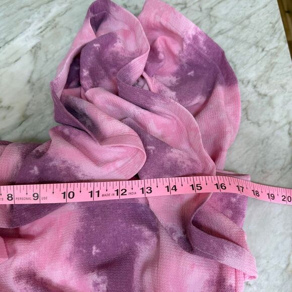 Buddy Love Sofia one-shoulder ruffled tie-dye mini dress size S NWT - Picture 6 of 9